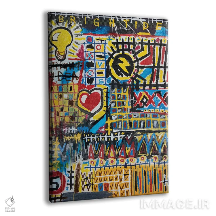 تابلو انتزاعی ایده درخشان اثر اددی لاو - نمای پرسپکتیو محصول