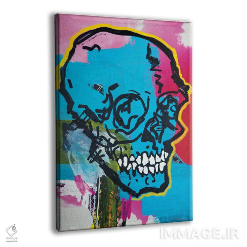 تابلو دکوراتیو جمجمه ۱۹ اثر اددی لاو - نمای پرسپکتیو محصول