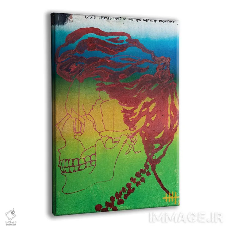 تابلو دکوراتیو اشراف زاده فروشگاه موج سواری دهه ۹۰ اثر اددی لاو - نمای پرسپکتیو محصول