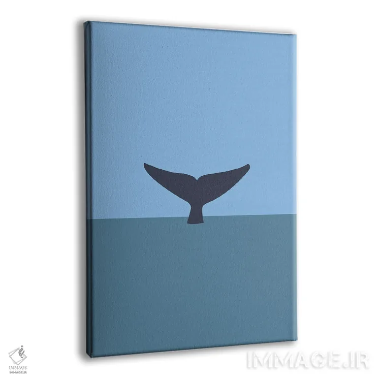 تابلو مینیمال "دم نهنگ آبی، میرسا، سریلانکا" اثر لایمن کریتیو کو. - نمای پرسپکتیو محصول