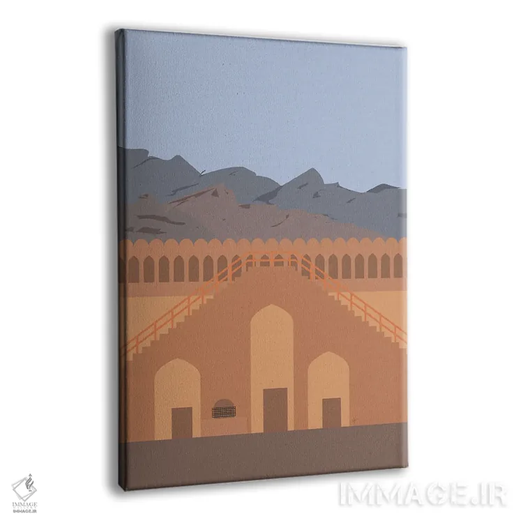 تابلو مدرن "دژ نزوی، عمان" اثر لایمن کریتیو کو. - نمای پرسپکتیو محصول