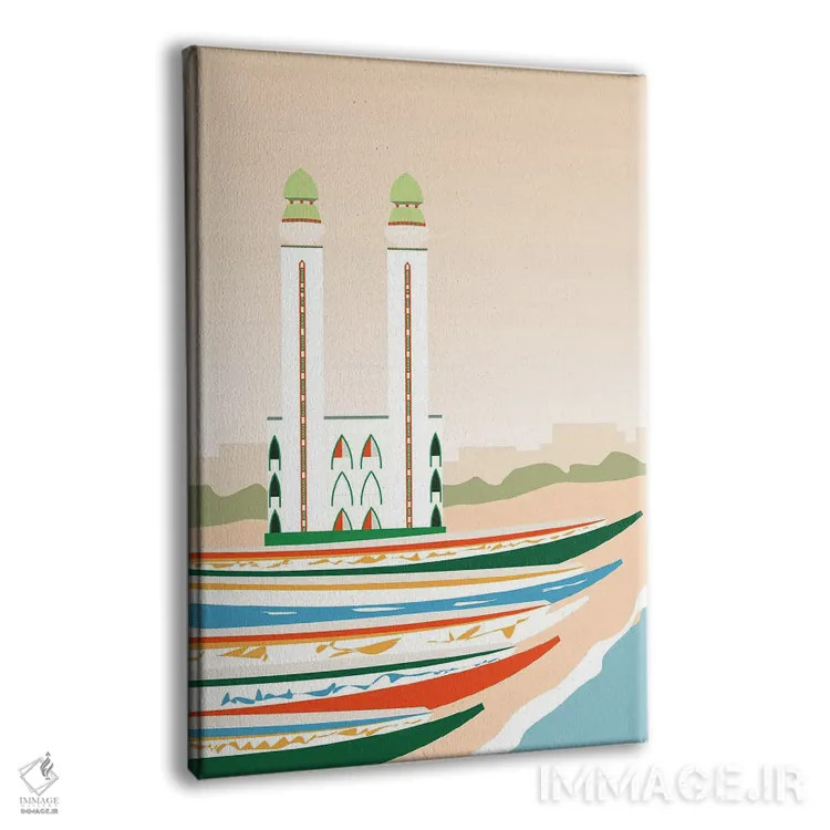 تابلو مدرن "داکار، سنگال" اثر لایمن کریتیو کو. - نمای پرسپکتیو محصول