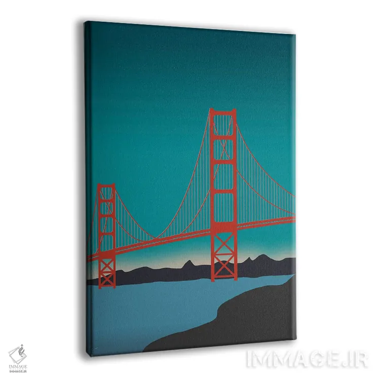 تابلو مدرن "پل گلدن گیت، سانفرانسیسکو، کالیفرنیا " اثر لایمن کریتیو کو. - نمای پرسپکتیو محصول