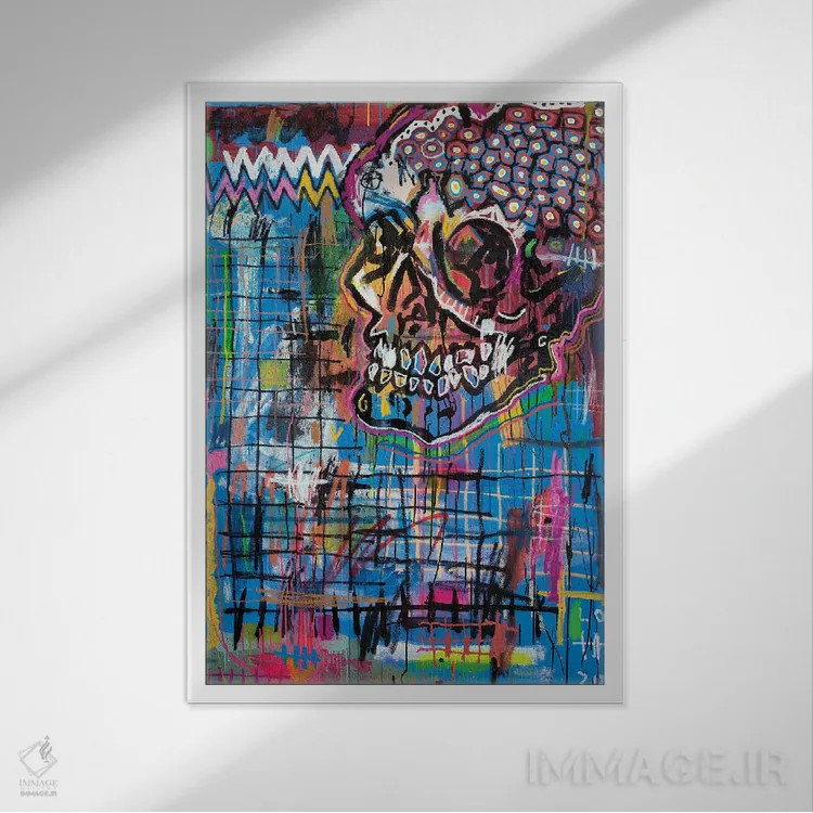 تابلو دکوراتیو ای کاش یک تی شرت DARE داشتم اثر اددی لاو - نمای قابدار سفید