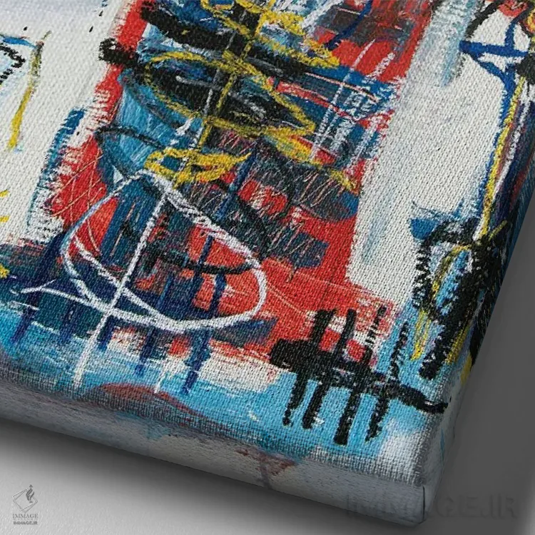 تابلو دکوراتیو اسکیت برد لانگ برد: پزدهنده زیاد شده! اثر اددی لاو - نمای نزدیک بافت بوم