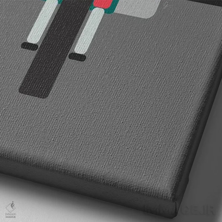 تابلو مدرن "توک توک تاکسی تایلند" اثر لایمن کریتیو کو. - نمای نزدیک بافت بوم