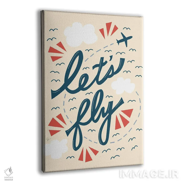 تابلو دکوراتیو "بیا پرواز کنیم" اثر لایمن کریتیو کو. - نمای پرسپکتیو محصول