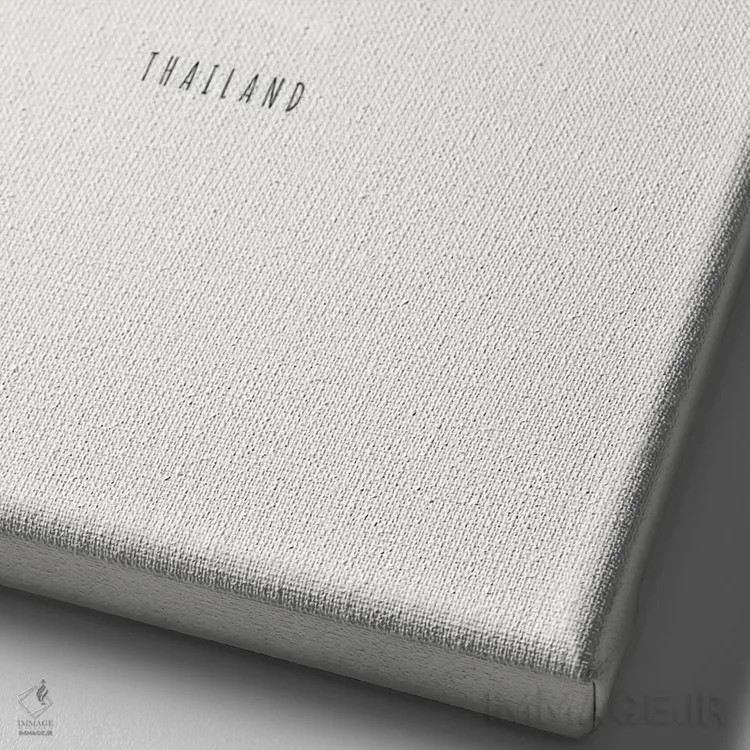 تابلو مینیمال "توک توک تایلند" اثر لایمن کریتیو کو. - نمای نزدیک بافت بوم