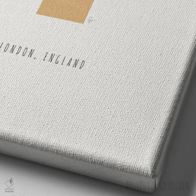 تابلو مینیمال "بیگ بن، لندن، انگلستان" اثر لایمن کریتیو کو. - نمای نزدیک بافت بوم