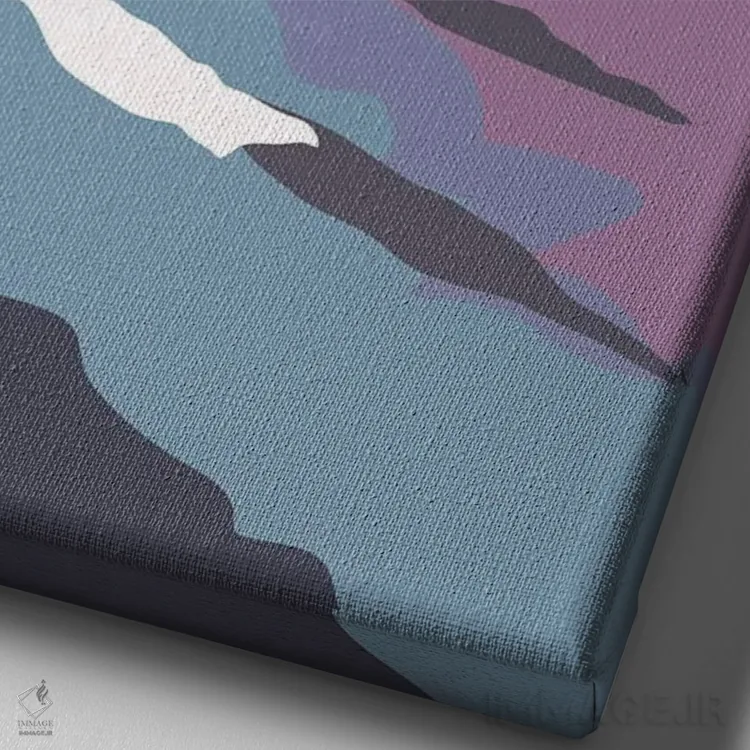 تابلو مدرن "امواج اقیانوس چیکاما، پرو هنگام غروب" اثر لایمن کریتیو کو. - نمای نزدیک بافت بوم