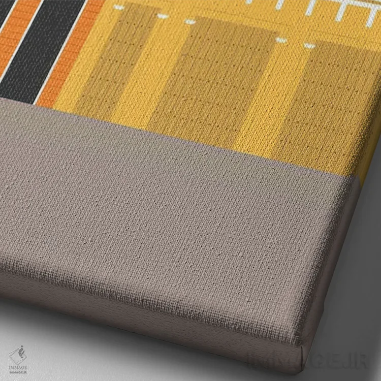 تابلو مدرن "ساختمان های رنگارنگ در گتسه مانی، کلمبیا" اثر لایمن کریتیو کو. - نمای نزدیک بافت بوم