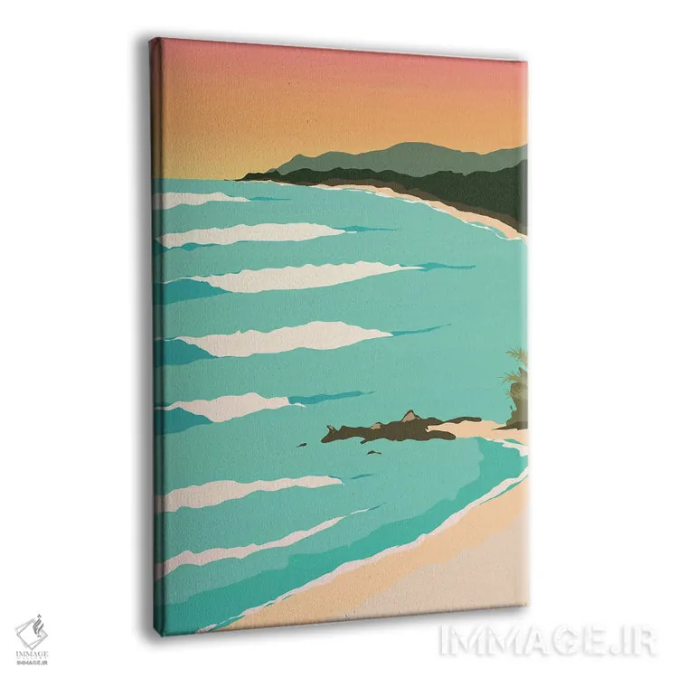 تابلو مدرن "مالپایس، کاستاریکا در غروب آفتاب" اثر لایمن کریتیو کو. - نمای پرسپکتیو محصول