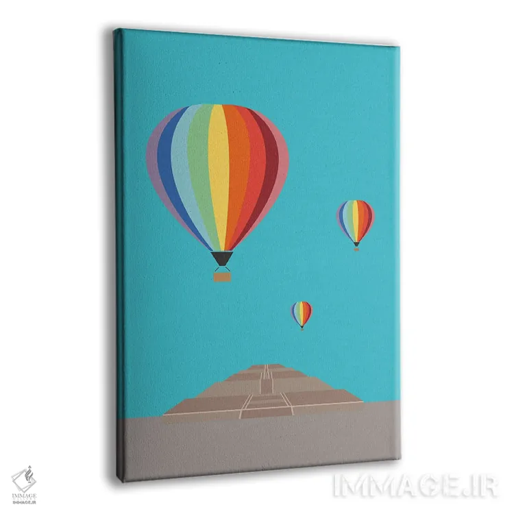 تابلو مدرن "تئوتیئواکان، هرم خورشید، مکزیک" اثر لایمن کریتیو کو. - نمای پرسپکتیو محصول