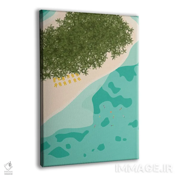 تابلو مدرن "جزیره مناقاها، سایپان، جزایر ماریانای شمالی" اثر لایمن کریتیو کو. - نمای پرسپکتیو محصول