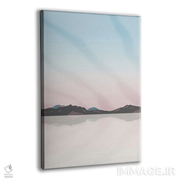 تابلو مدرن "غروب آفتاب در دشت های نمکی یوتا" اثر لایمن کریتیو کو. - نمای پرسپکتیو محصول