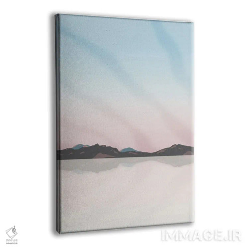 تابلو مدرن "غروب آفتاب در دشت های نمکی یوتا" اثر لایمن کریتیو کو. - نمای پرسپکتیو محصول