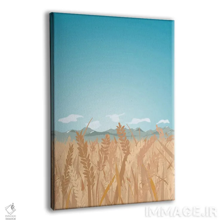 تابلو مدرن "مثلث طلایی مونتانا" اثر لایمن کریتیو کو. - نمای پرسپکتیو محصول