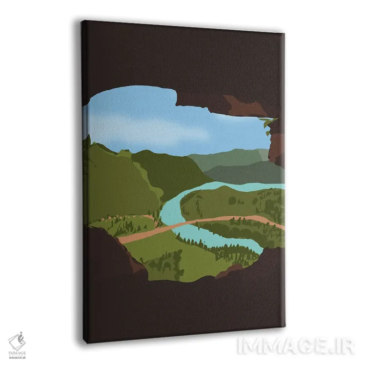 تابلو مدرن "غار ونتانا، پورتوریکو" اثر لایمن کریتیو کو. - نمای پرسپکتیو محصول