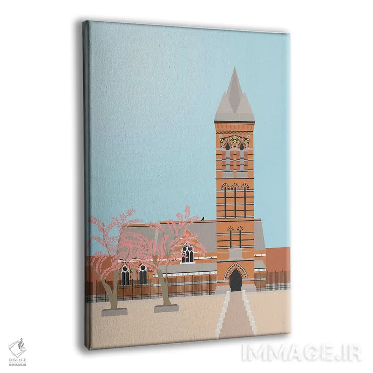 تابلو مدرن "کلیسای سنت جیمز د لس، لندن، انگلستان" اثر لایمن کریتیو کو. - نمای پرسپکتیو محصول