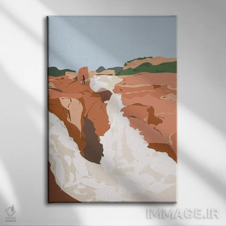 تابلو مدرن "کالیا دراو، هند" اثر لایمن کریتیو کو. - نمای روبهرو روی دیوار