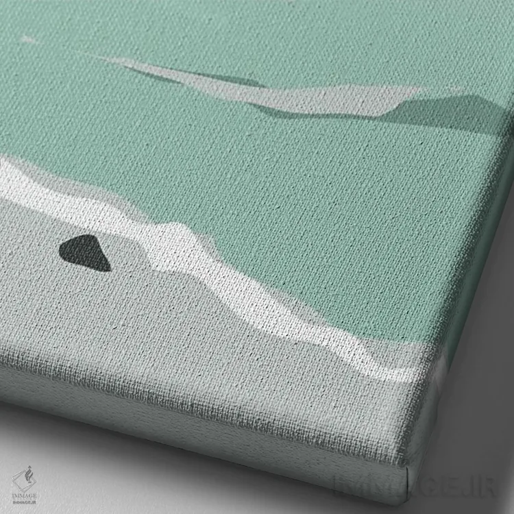 تابلو مدرن "امواج زیر پل گلدن گیت، سانفرانسیسکو، کالیفرنیا" اثر لایمن کریتیو کو. - نمای نزدیک بافت بوم