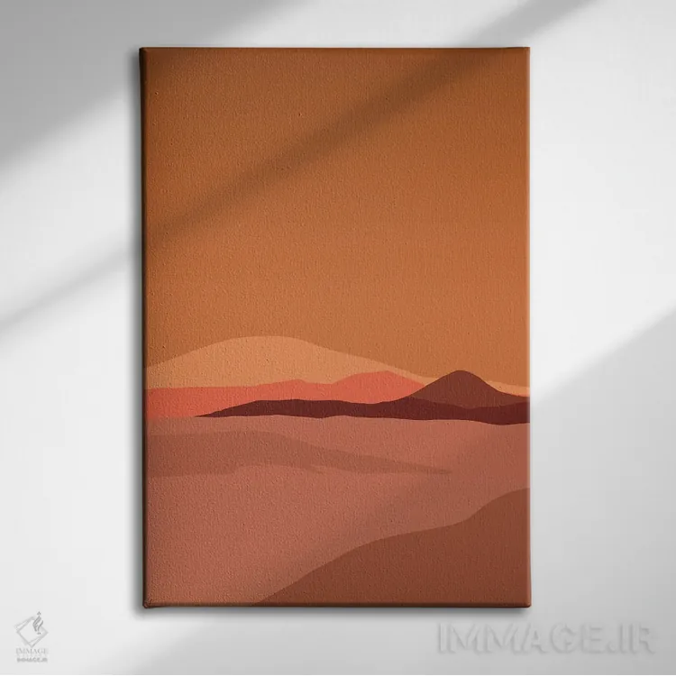 تابلو مدرن "مریخ " اثر لایمن کریتیو کو. - نمای روبهرو روی دیوار
