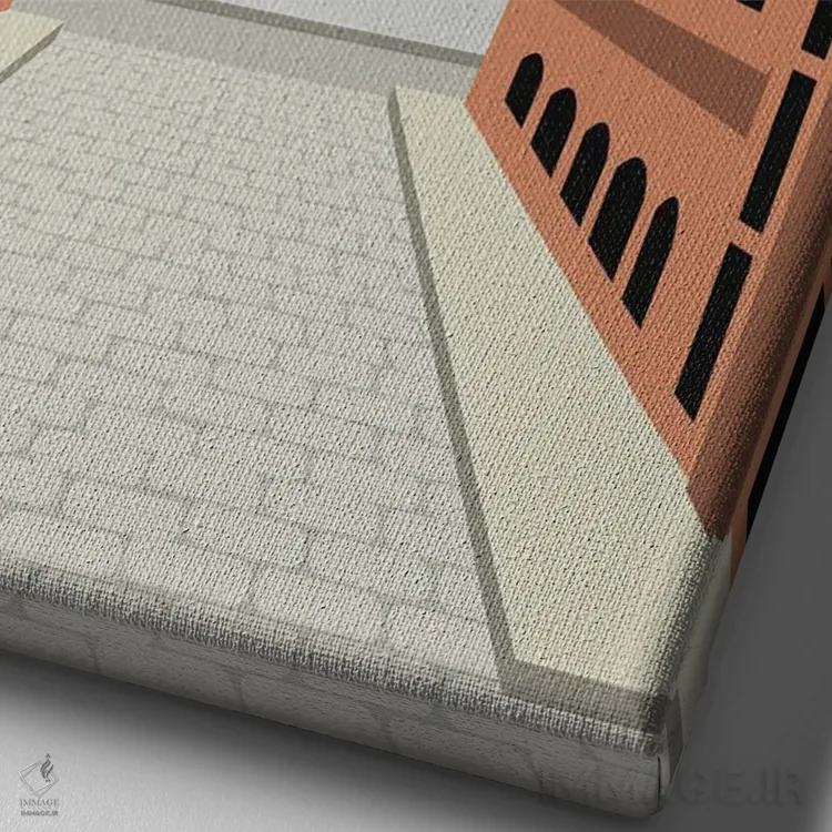 تابلو مدرن "پل منهتن، دامبو، مرکز بروکلین، نیویورک" اثر لایمن کریتیو کو. - نمای نزدیک بافت بوم