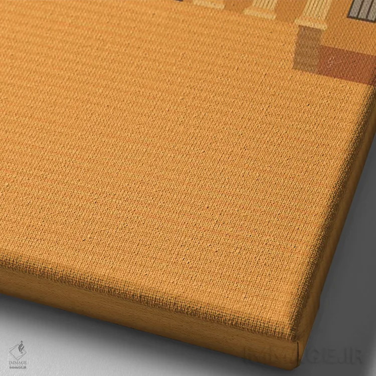 تابلو مدرن "موزه فیلادلفیا، پنسیلوانیا، آمریکا" اثر لایمن کریتیو کو. - نمای نزدیک بافت بوم