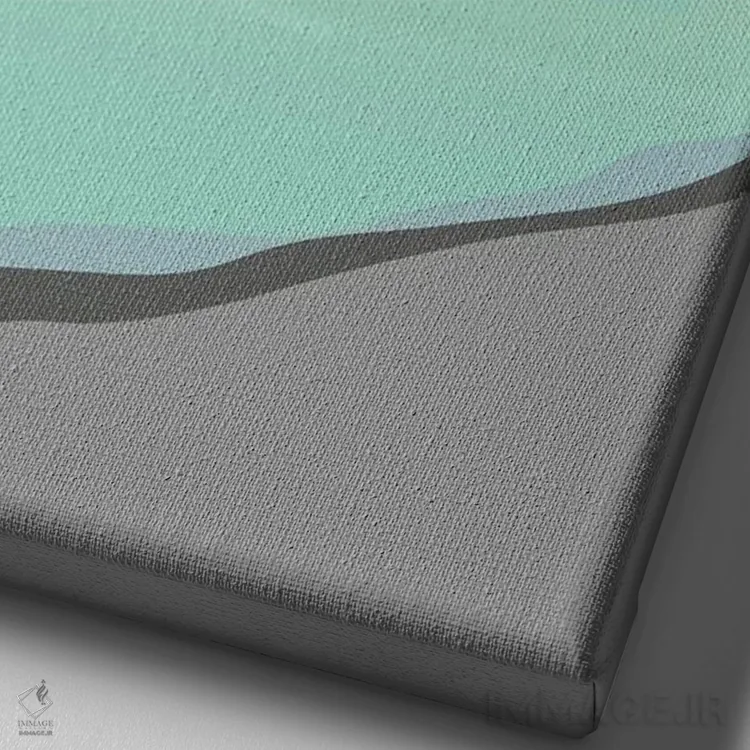 تابلو مدرن "اسکله مامبلز و فانوس دریایی، خلیج سوانزی، ولز جنوبی" اثر لایمن کریتیو کو. - نمای نزدیک بافت بوم