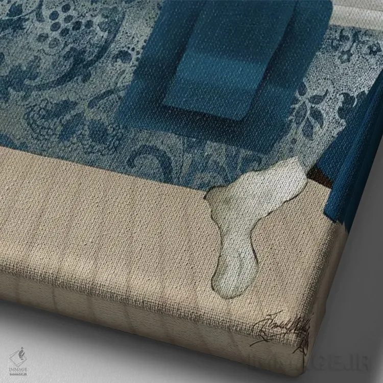 تابلو مدرن "ورودی سیک به خزانه پترا، اردن" اثر لایمن کریتیو کو. - نمای نزدیک بافت بوم