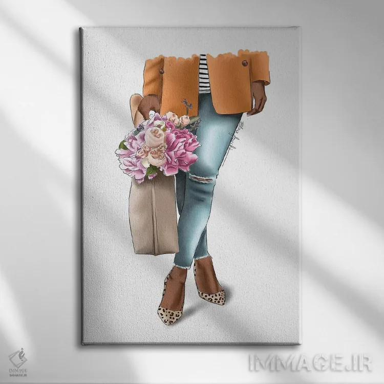 تابلو دکوراتیو "اهداف لباس " اثر الزا فوچه - نمای روبهرو روی دیوار