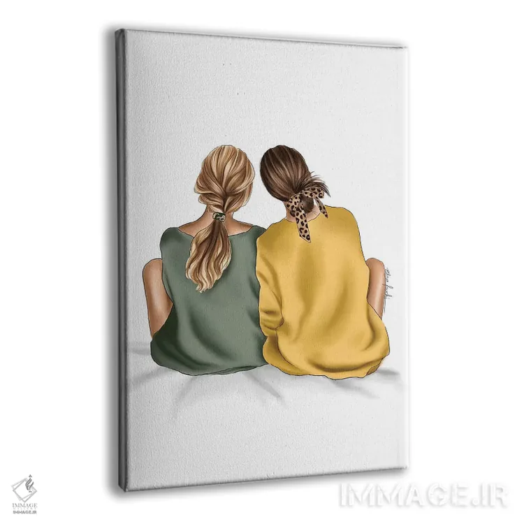 تابلو دکوراتیو "بهترین دوست " اثر الزا فوچه - نمای پرسپکتیو محصول
