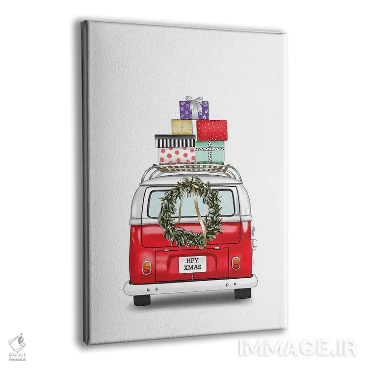 تابلو دکوراتیو کامیونت کریسمسی اثر الزا فوچه - نمای پرسپکتیو محصول