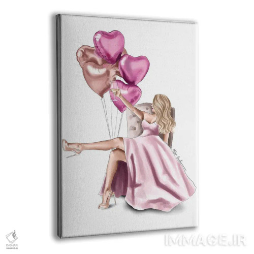 تابلو دکوراتیو به زیبایی مجرد II اثر الزا فوچه - نمای پرسپکتیو محصول