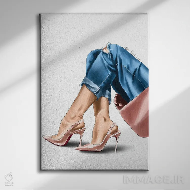 تابلو دکوراتیو فرانچسکا اثر الزا فوچه - نمای روبهرو روی دیوار