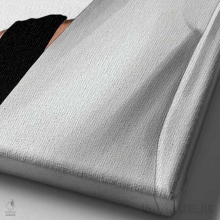 تابلو دکوراتیو آدری و کلاهش اثر الزا فوچه - نمای نزدیک بافت بوم