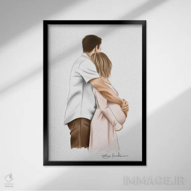 تابلو دکوراتیو والباور آینده اثر الزا فوچه - نمای قابدار مشکی