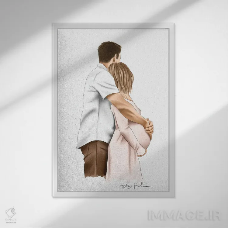 تابلو دکوراتیو والباور آینده اثر الزا فوچه - نمای قابدار سفید
