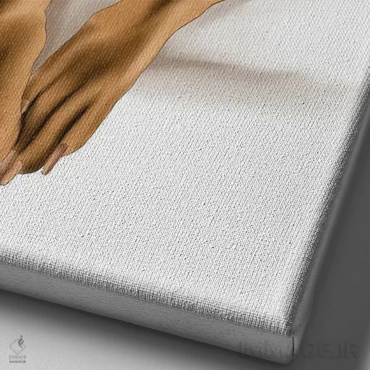 تابلو دکوراتیو استفی اثر الزا فوچه - نمای نزدیک بافت بوم