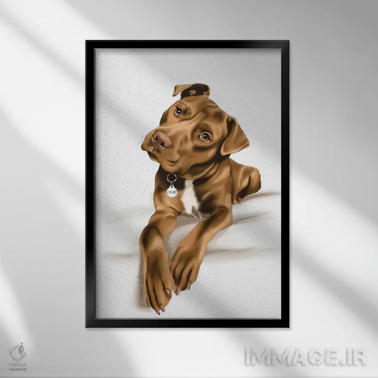 تابلو دکوراتیو استفی اثر الزا فوچه - نمای قابدار مشکی