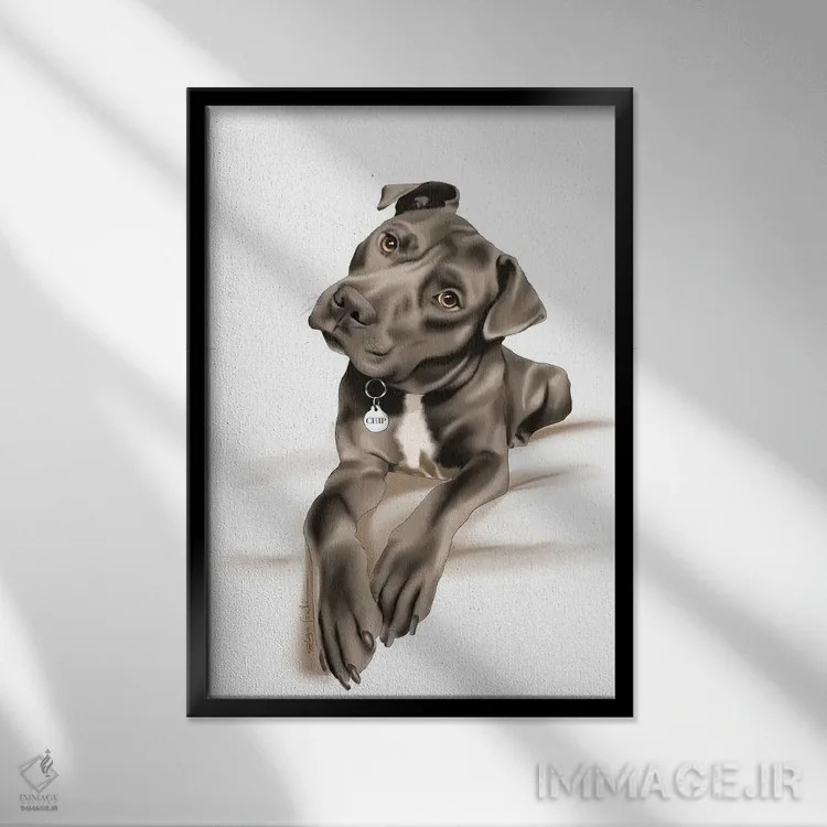 تابلو دکوراتیو استفی II اثر الزا فوچه - نمای قابدار مشکی