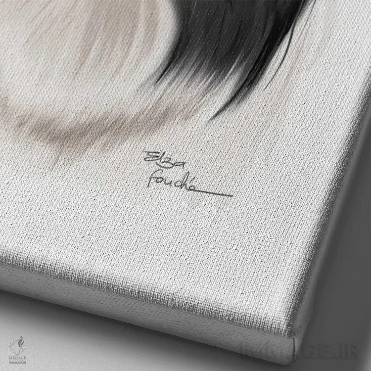 تابلو دکوراتیو بردر کولی اثر الزا فوچه - نمای نزدیک بافت بوم