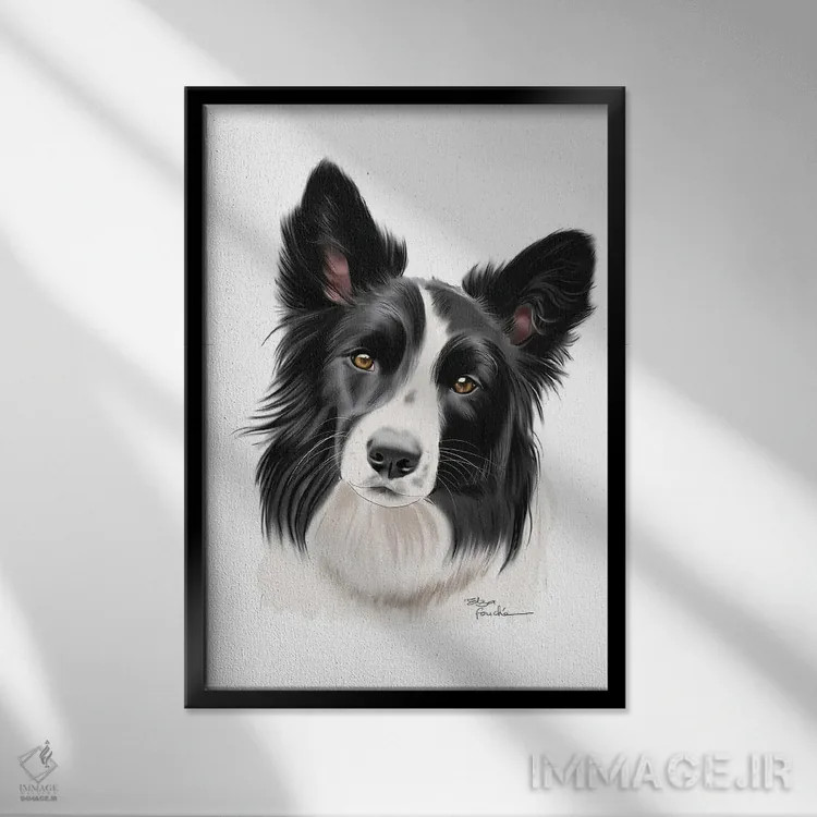 تابلو دکوراتیو بردر کولی اثر الزا فوچه - نمای قابدار مشکی