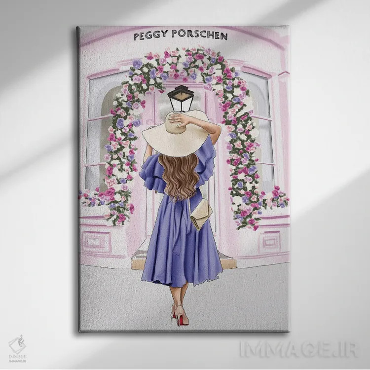 تابلو دکوراتیو رویای بهاری اثر الزا فوچه - نمای روبهرو روی دیوار