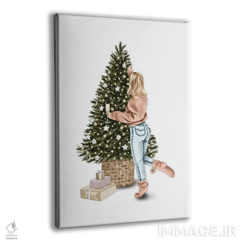 تابلو دکوراتیو تزیین درخت II اثر الزا فوچه - نمای پرسپکتیو محصول