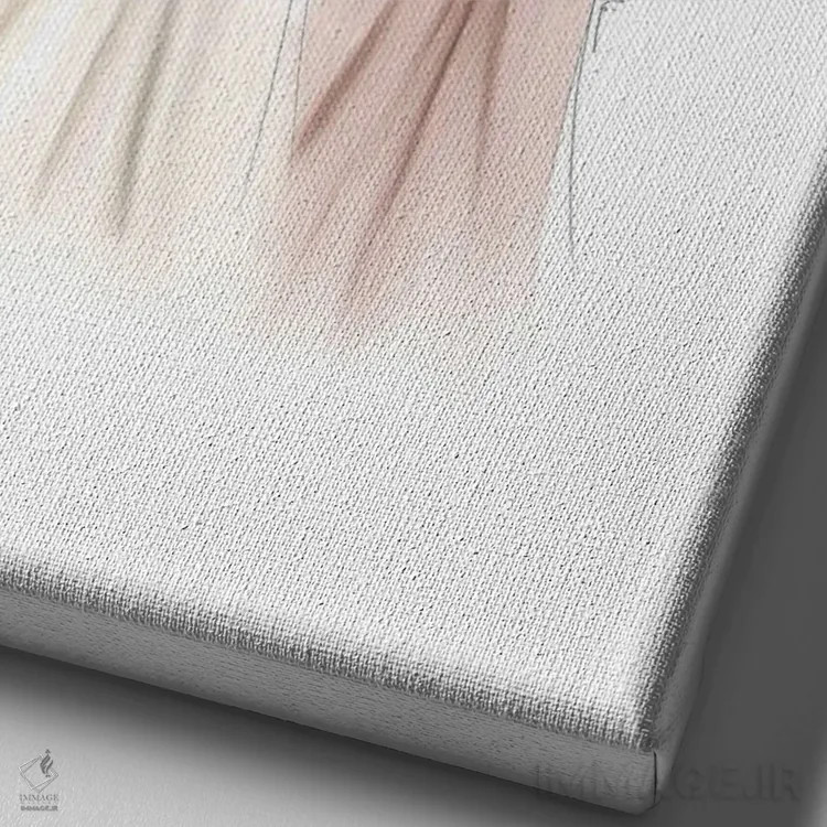 تابلو دکوراتیو آماده مراسم عروسی اثر الزا فوچه - نمای نزدیک بافت بوم