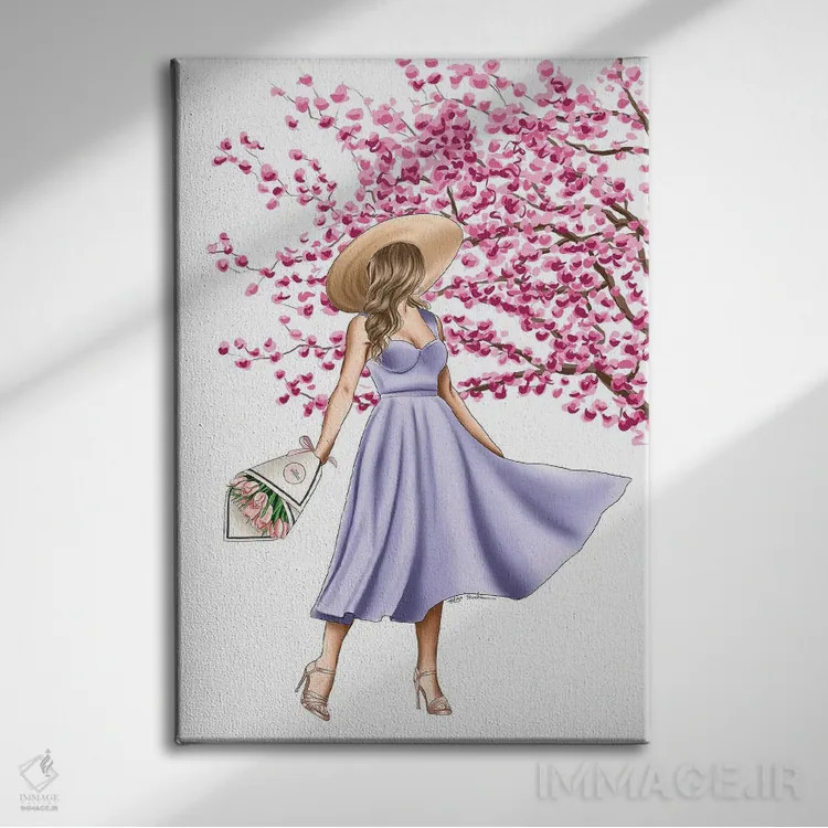 تابلو دکوراتیو روز بی نقص اثر الزا فوچه - نمای روبهرو روی دیوار