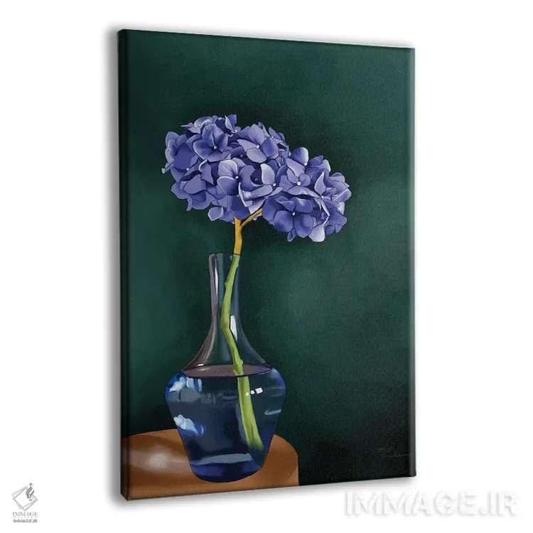 تابلو دکوراتیو هورتانسیا اثر الزا فوچه - نمای پرسپکتیو محصول