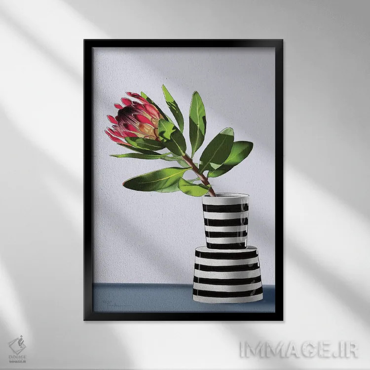 تابلو دکوراتیو پروتئا اثر الزا فوچه - نمای قابدار مشکی