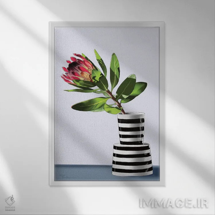 تابلو دکوراتیو پروتئا اثر الزا فوچه - نمای قابدار سفید